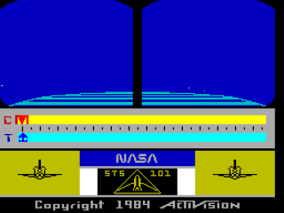 Space Shuttle A Journey into Space screenshot 2 for ZX Spectrum